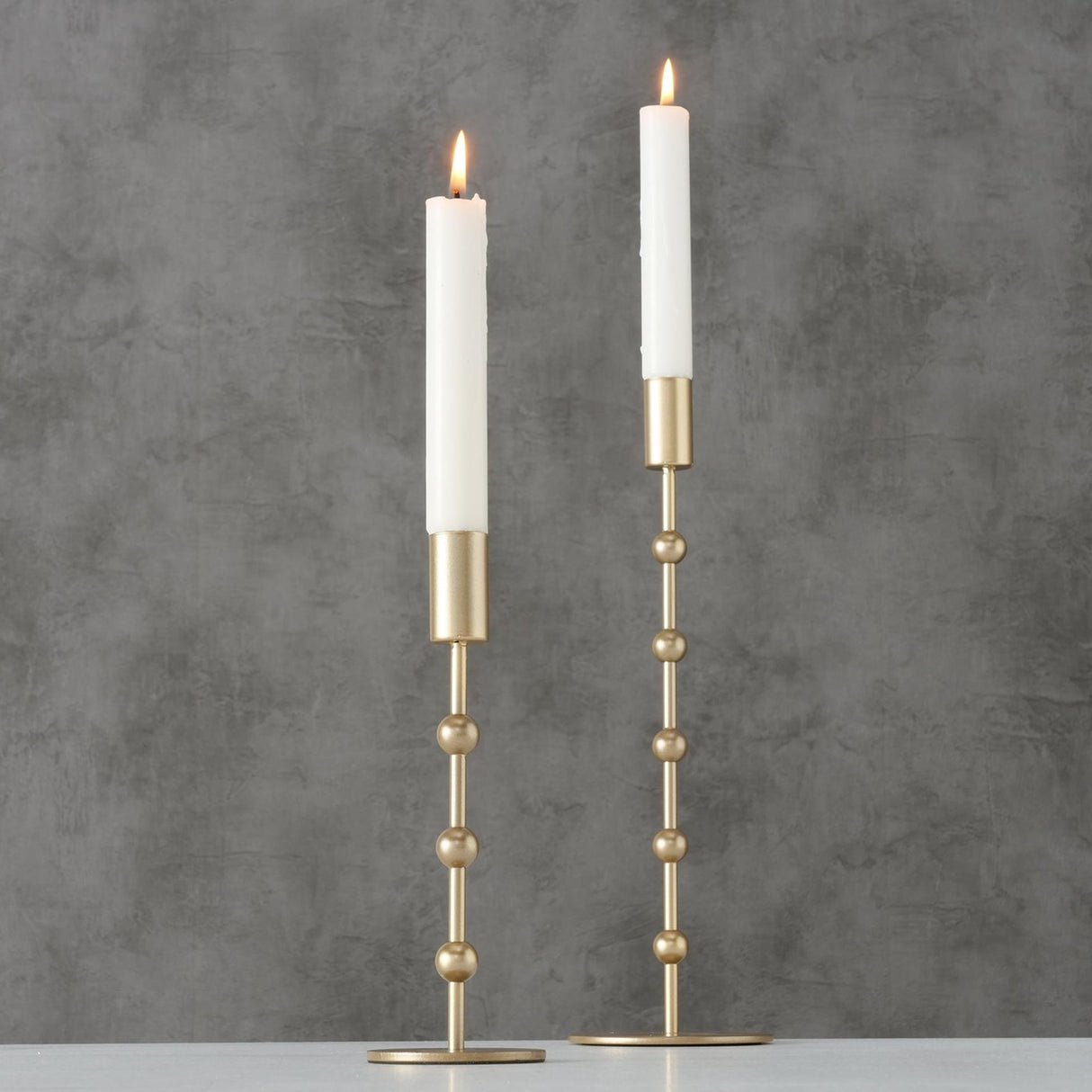 Boltze home kaarsenstandaardset kimberly 2delig goud