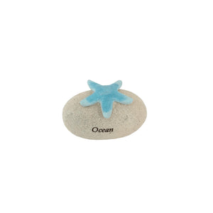 Gerkimex sten med søstjerner ocean 8x5x5cm
