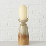 Boltze home kandelaar porselein h24cm bruin