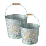 Boltze home bucket floriana set a 2pcs h15 20cm
