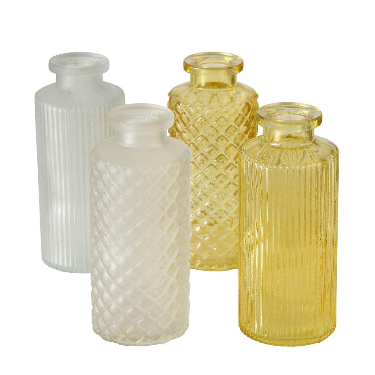 Boltze home vase panja gul 4-delt sæt h14cm