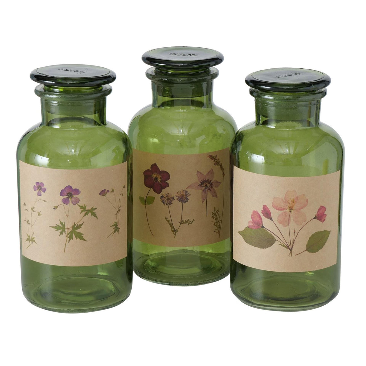 Boltze home pharmacy bottle drya ø10xh22cm green