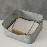 Boltze home servethouder jackson zink 18x18x7cm