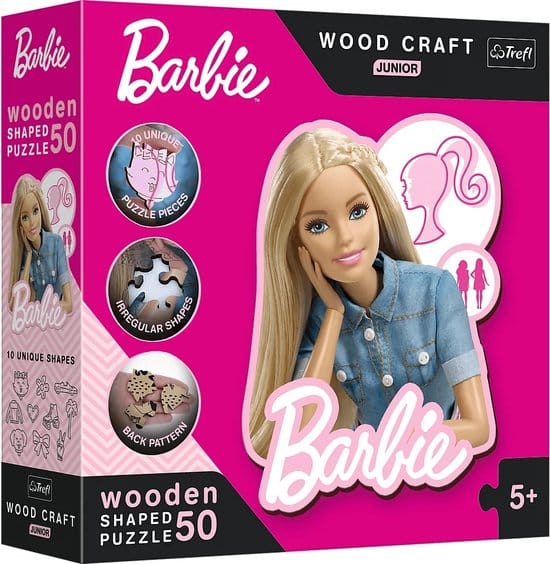 Oku barbie wooden puzzle junior with 50 wooden pieces