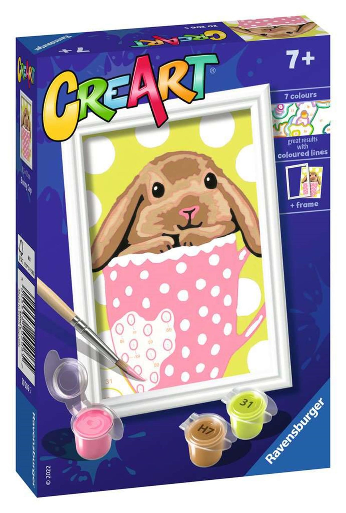 Ravensburger Creart slika pri številki - Konijntje Beker