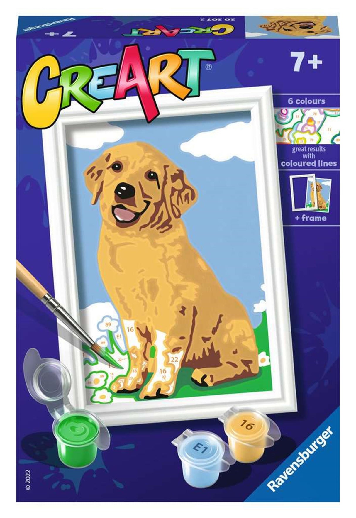 Ravensburger Creart Maleri efter nummer - Venlig retriever