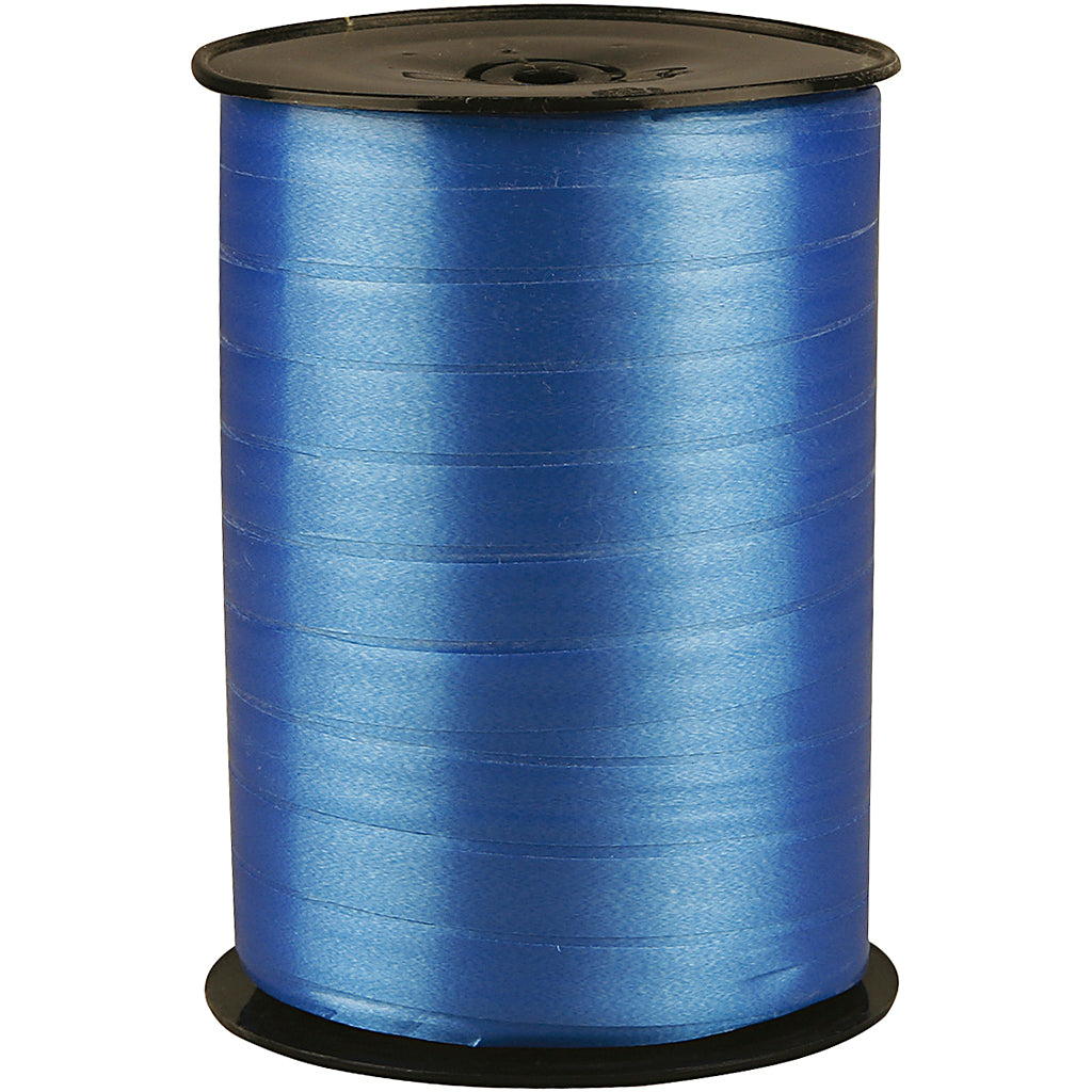 Creativ company cadeaulint, b: 10 mm, glossy, blauw, 250 m 1 rol