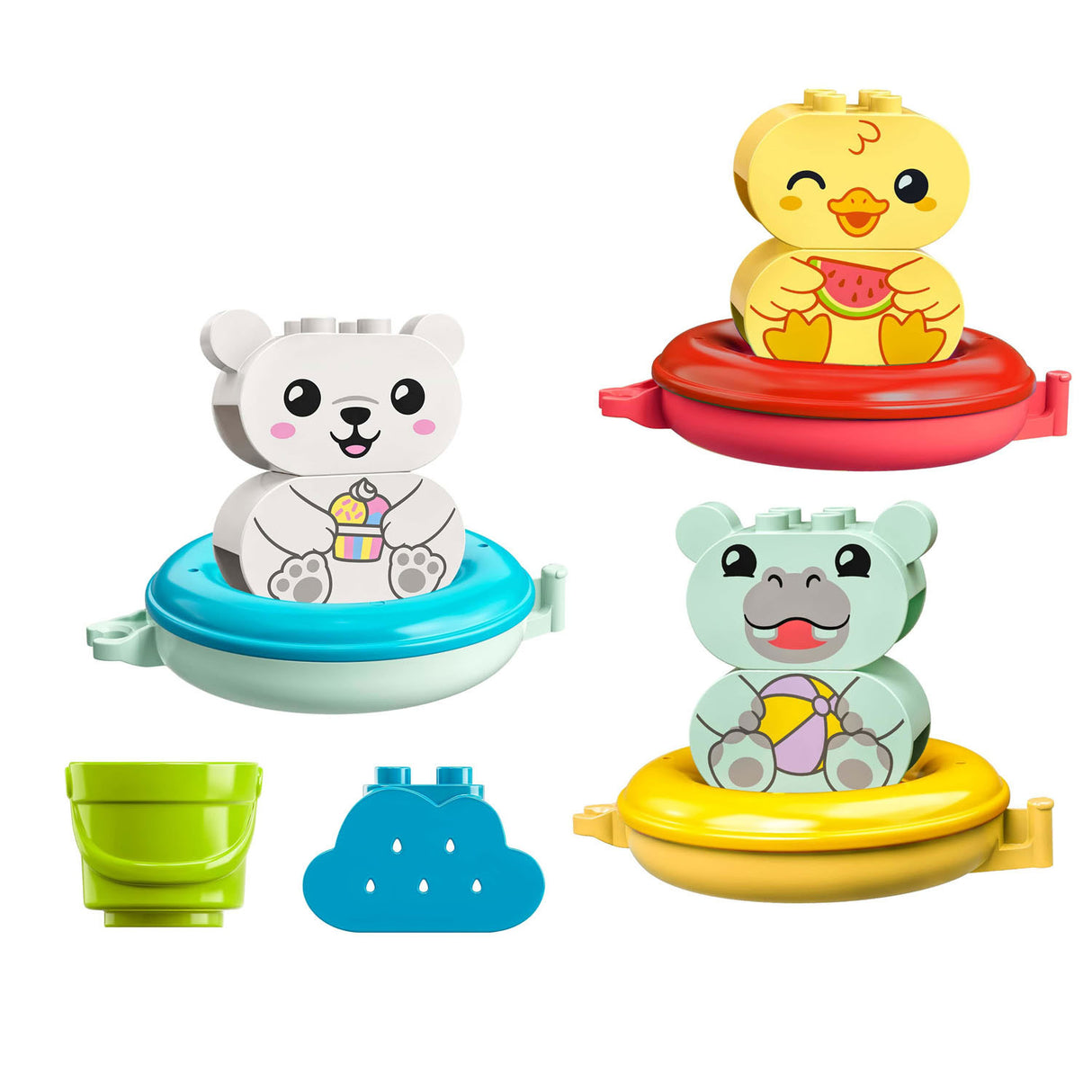 LEGO DUPLO 10965 PRET in the bath: floating zoo