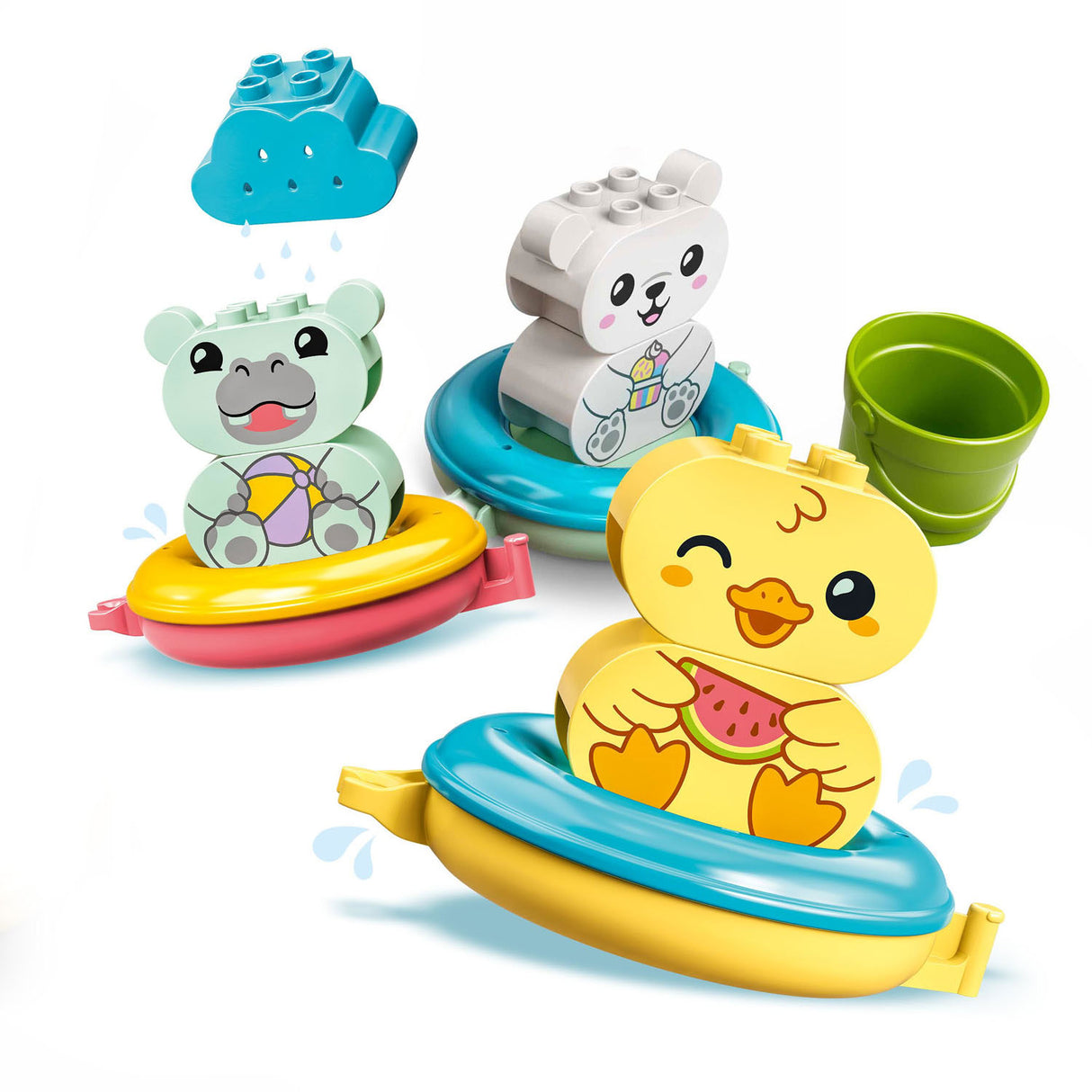 LEGO DUPLO 10965 PRET in the bath: floating zoo