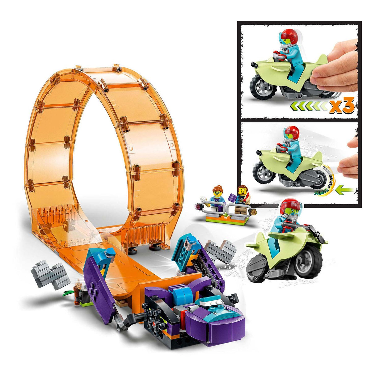 Lego City 60338 Crossing chimpanzee Stunt Loop