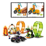 LEGO CITY 60339 Dvojitá smyčka Stunt Arena