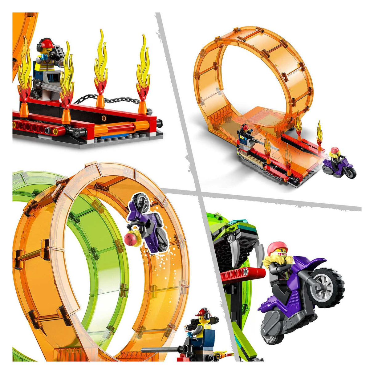 LEGO CITY 60339 Dvojitá smyčka Stunt Arena