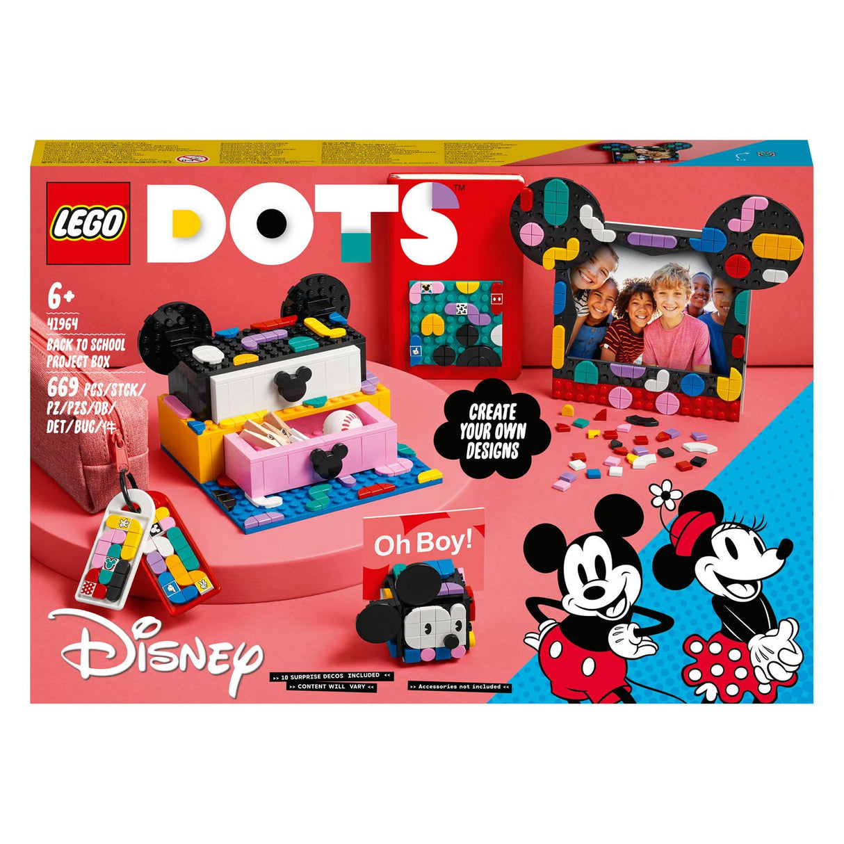 Lego Dots 41964 Mickey Minnie Mouse: Nazaj v šolo