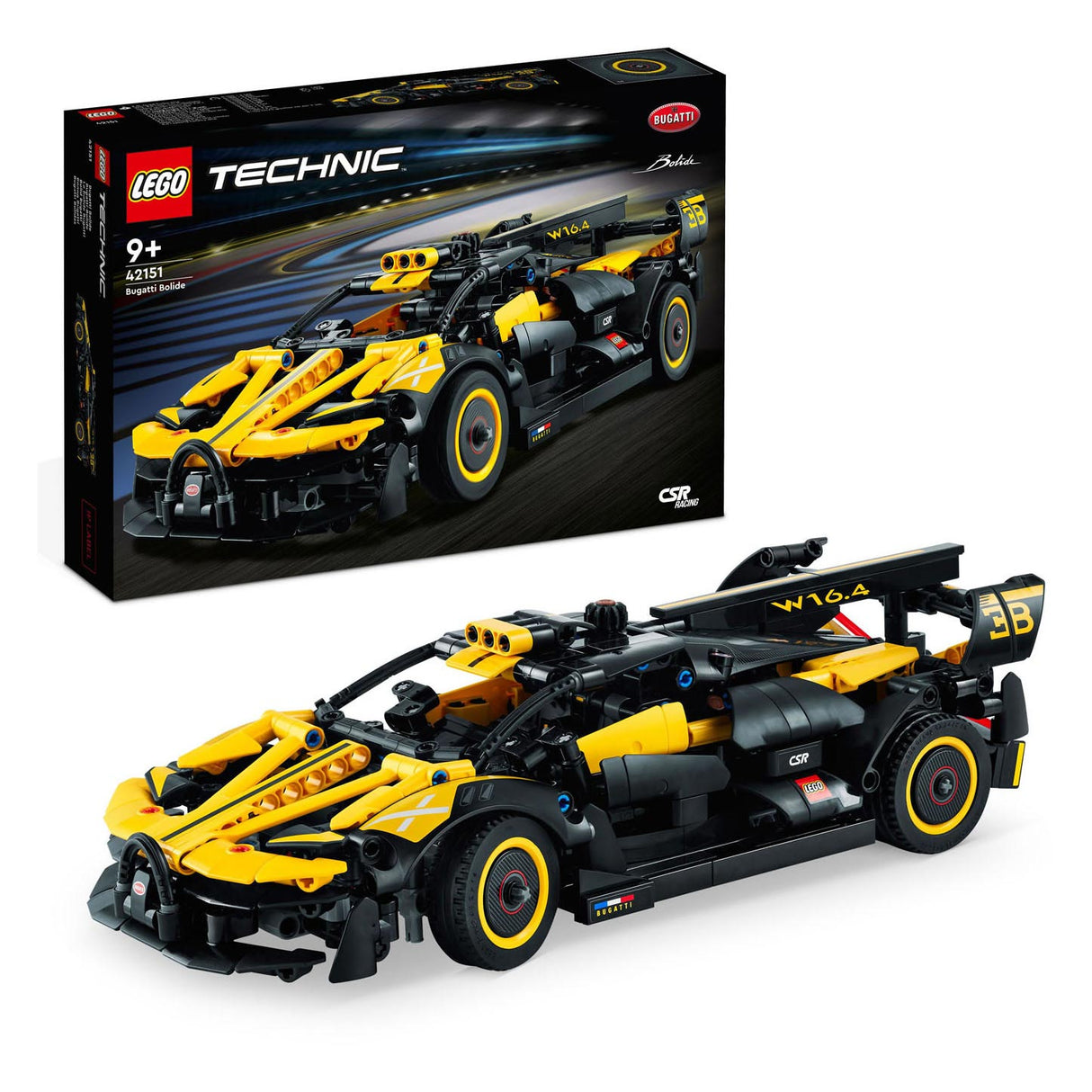 Lego technic 42151 bugatti automobilis
