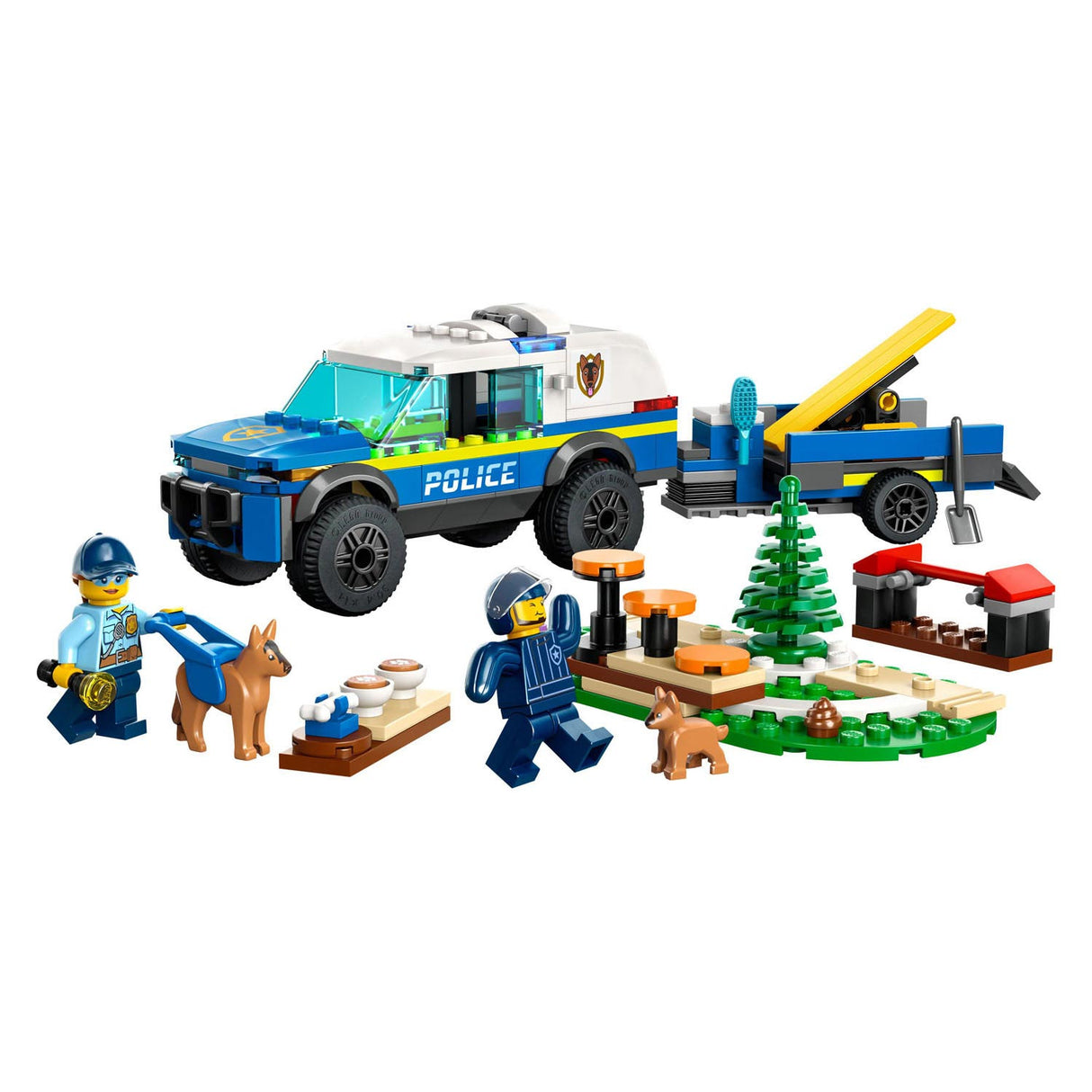 Lego 60369 Stad Mobile Training fir Police Hënn