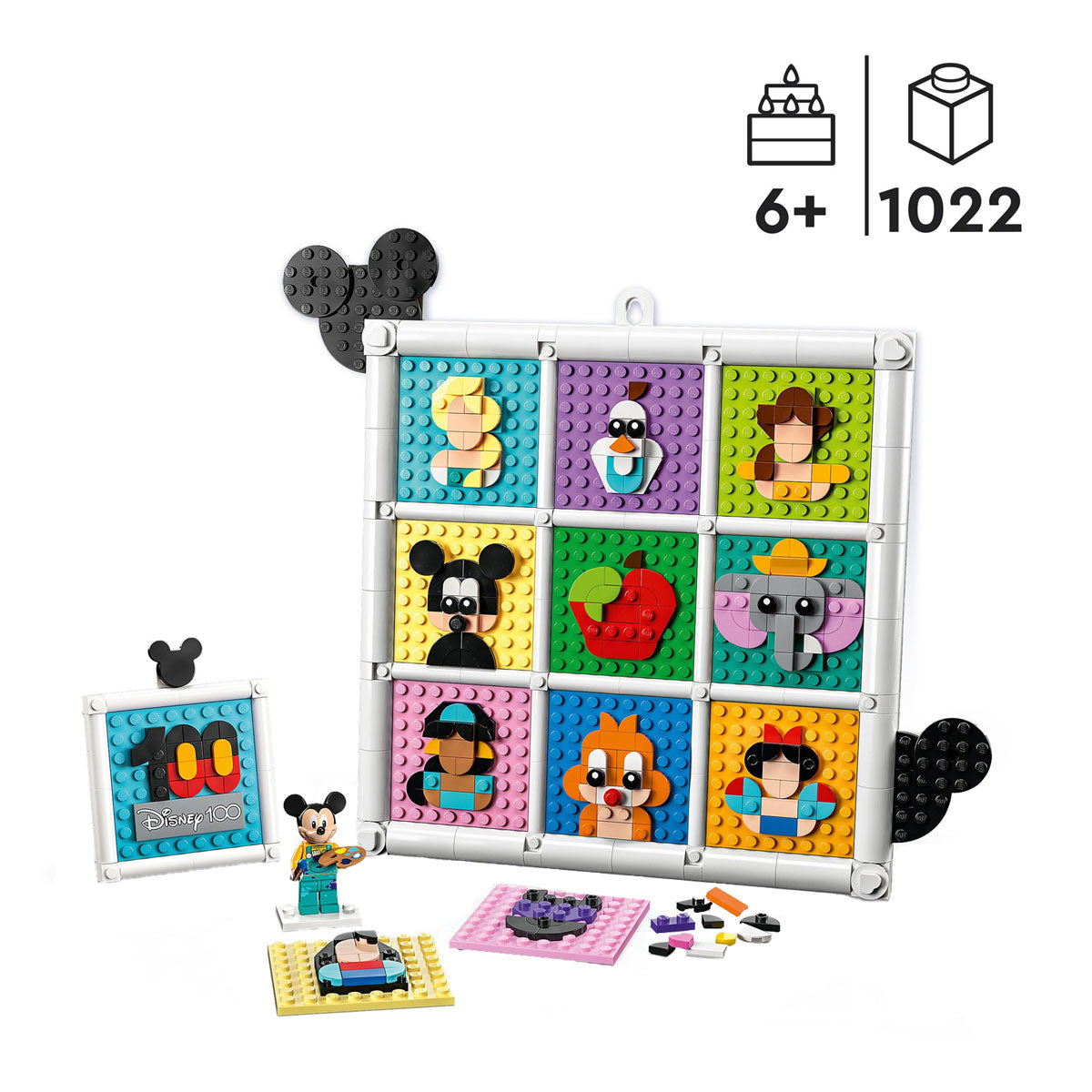 Lego Disney 43221 100 ans Figures d'animation Disney