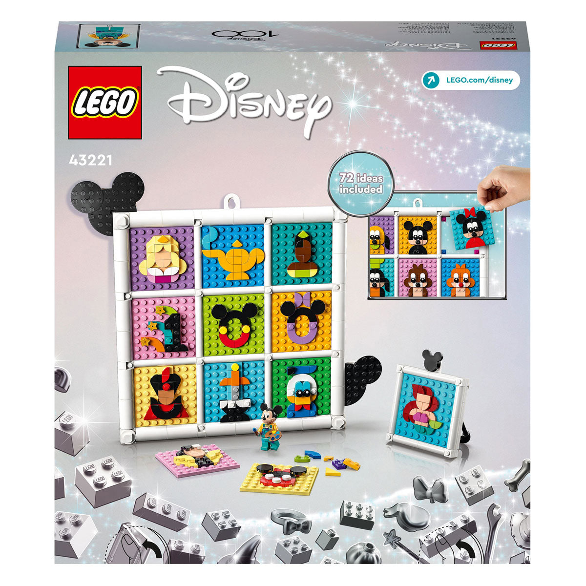 Lego Disney 43221 100 ans Figures d'animation Disney
