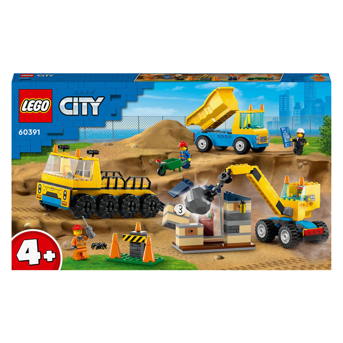 Lego City 60391 Keipwagen, Bouwstruck an Demanda Crane