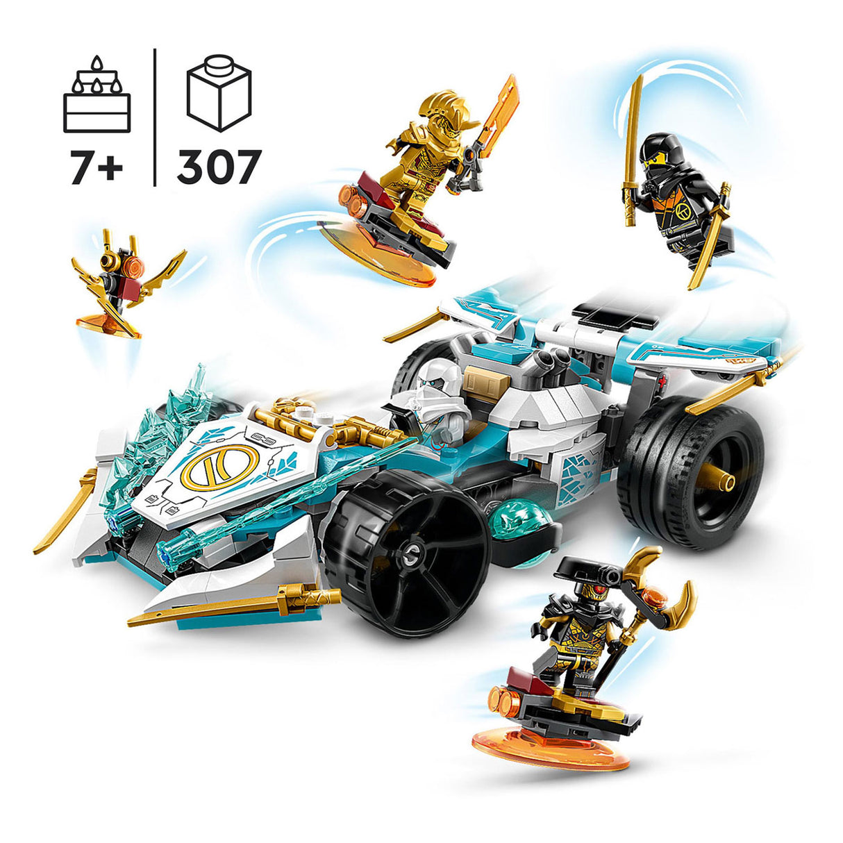 Lego Lego Ninjago 71791 Zane's Dragon Power Spinjitzu versenyautó