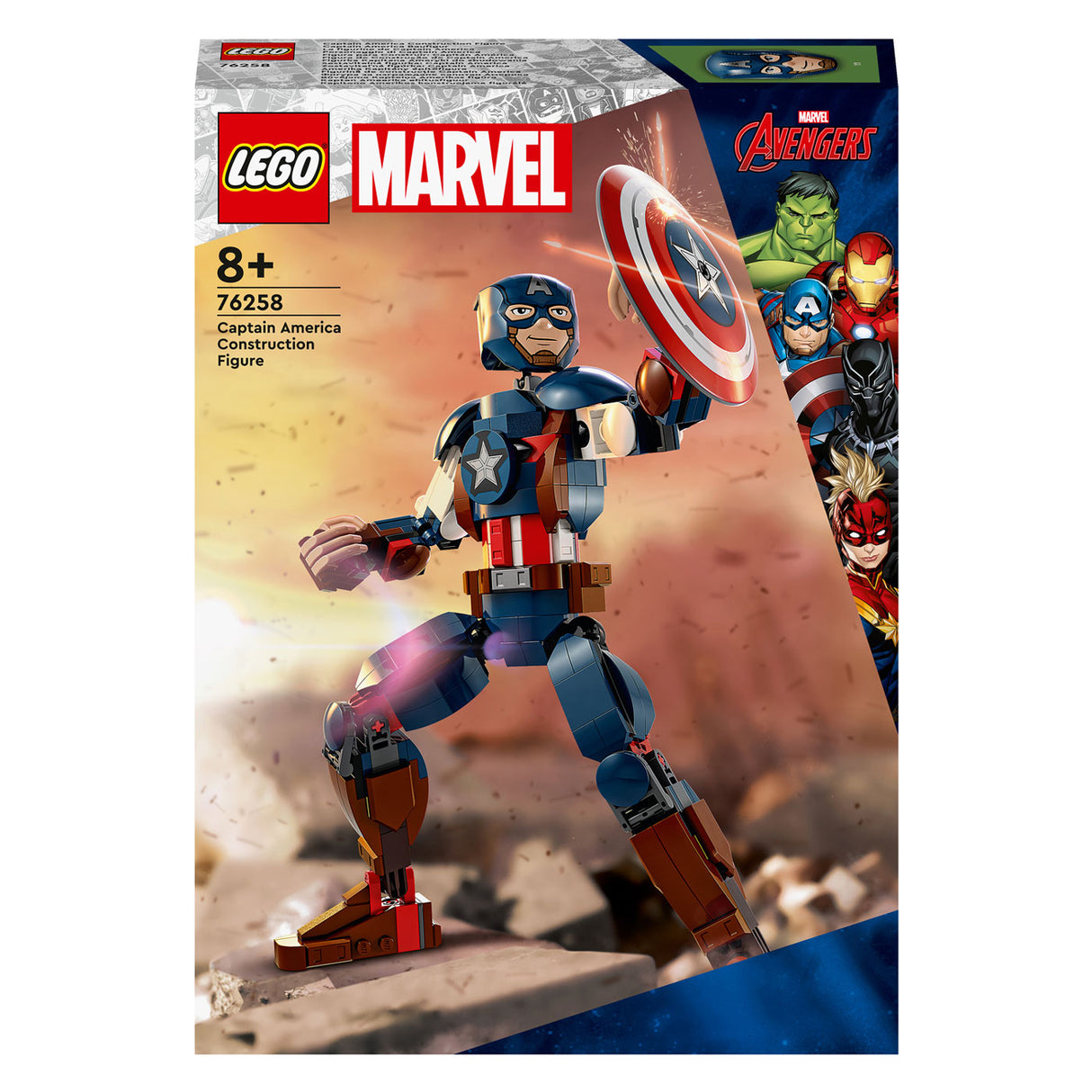 LEGO Super Heroes 76258 Gradbena figura Captain America