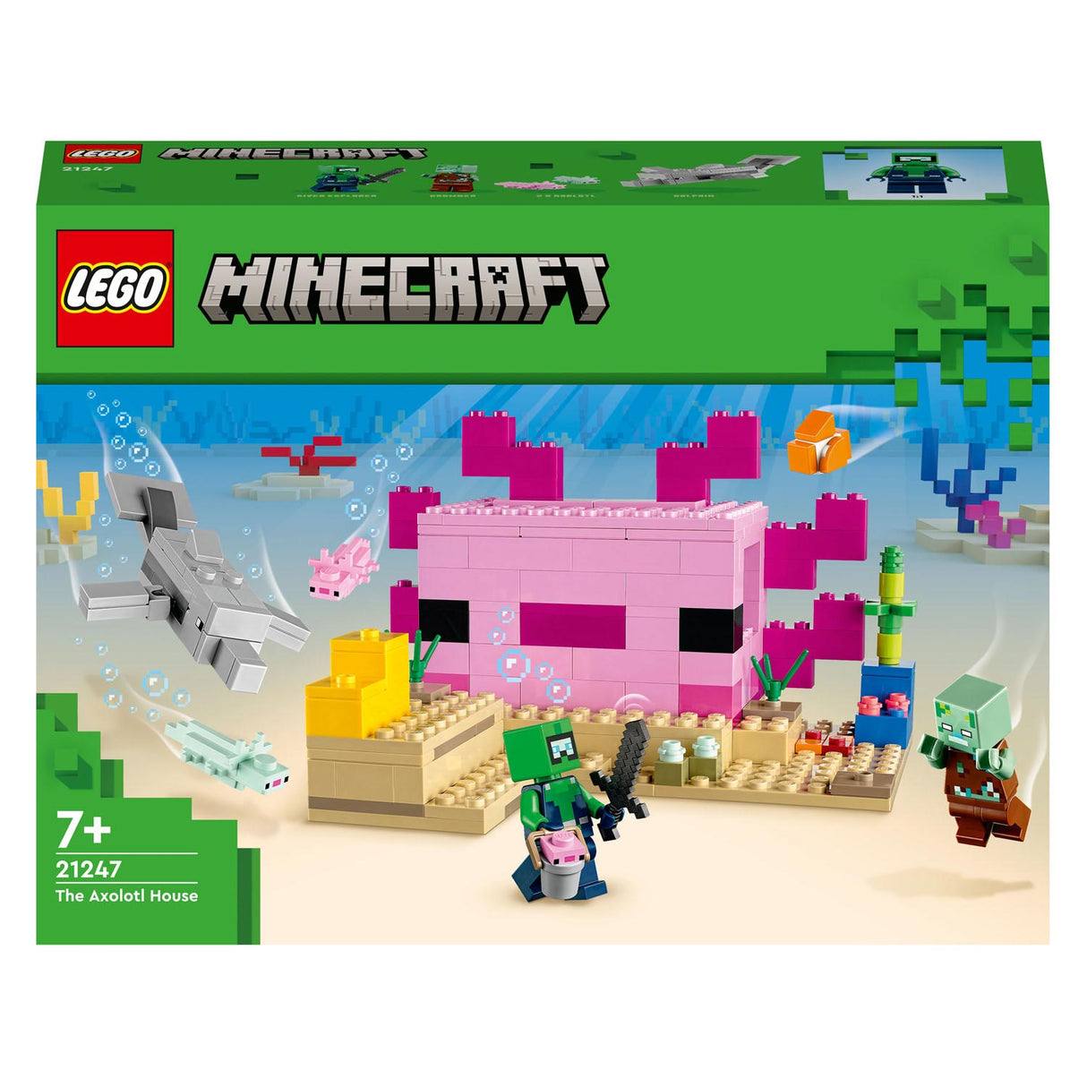 LEGO LEGO Minecraft 21247 The Axolotlhuis