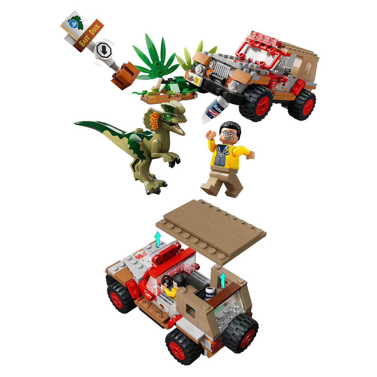 LEGO LEGO JURASSIC PARK 76958 Dilophosaurus ambush