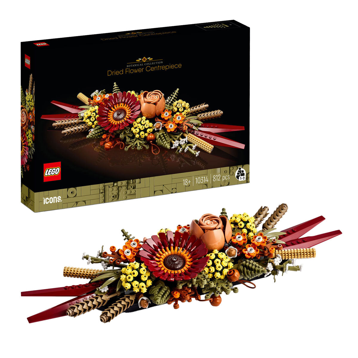 Icônes LEGO LEGO 10314 Arrangement floral avec des fleurs séchées