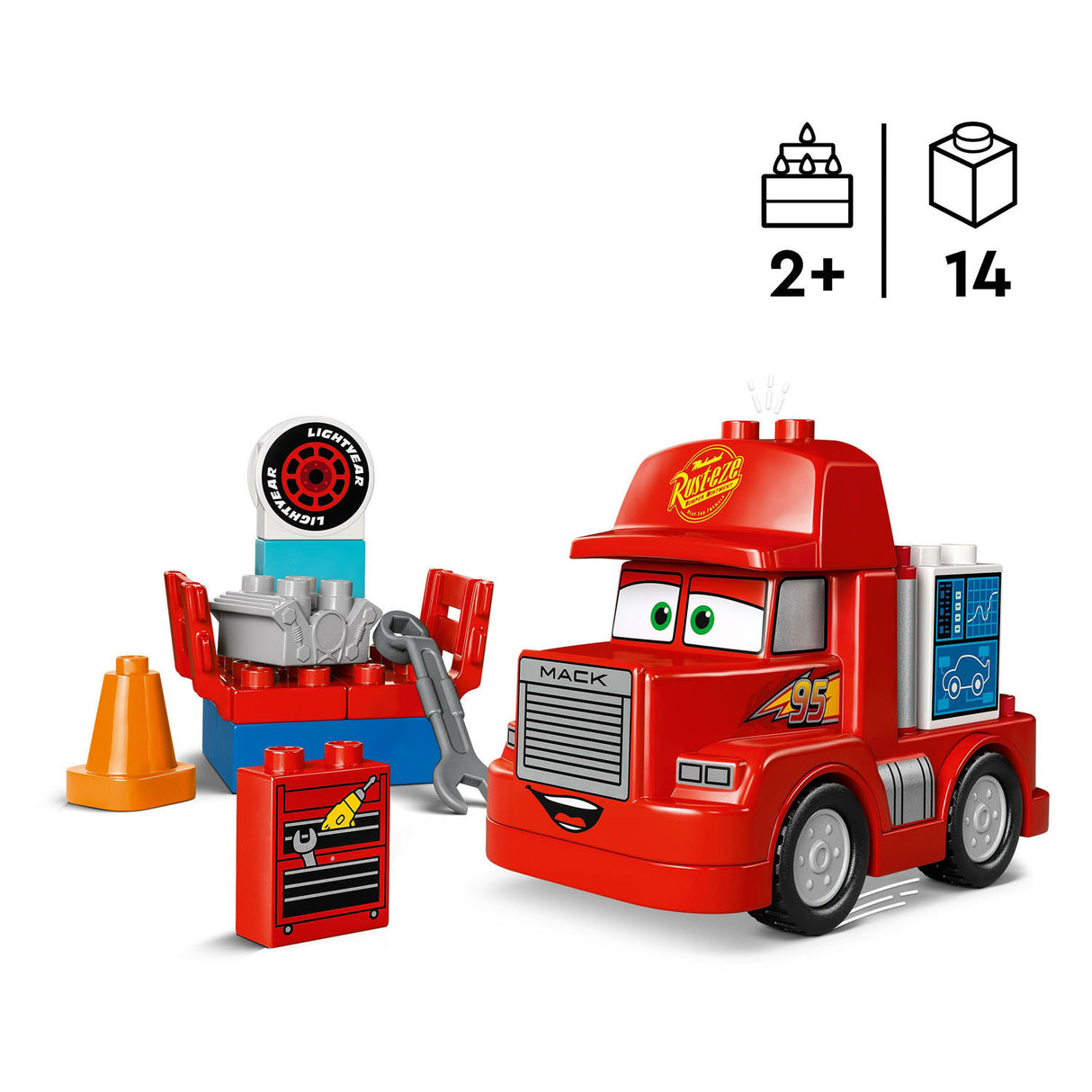Lego Duplo 10417 Mack at the race