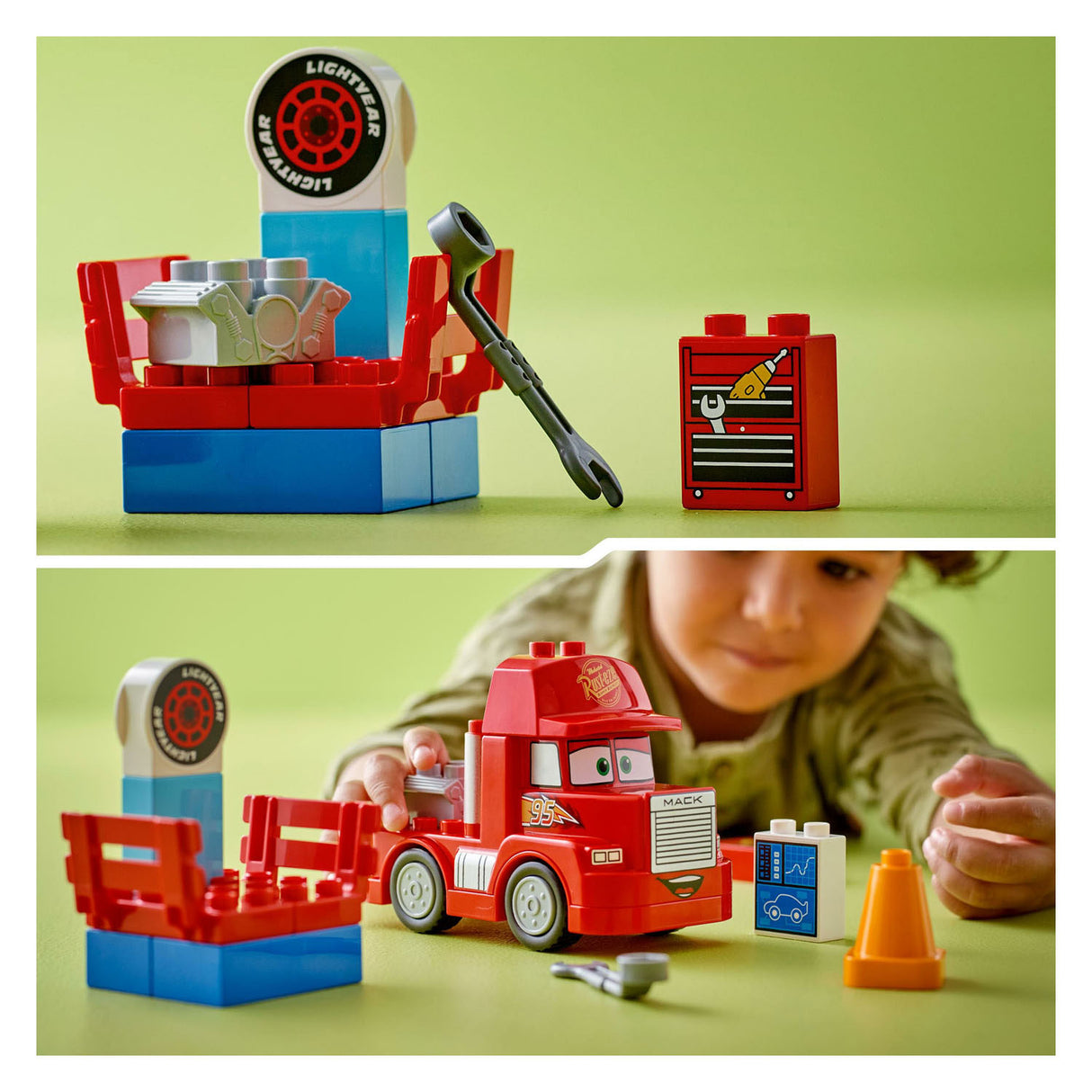 Lego Duplo 10417 Mack at the race