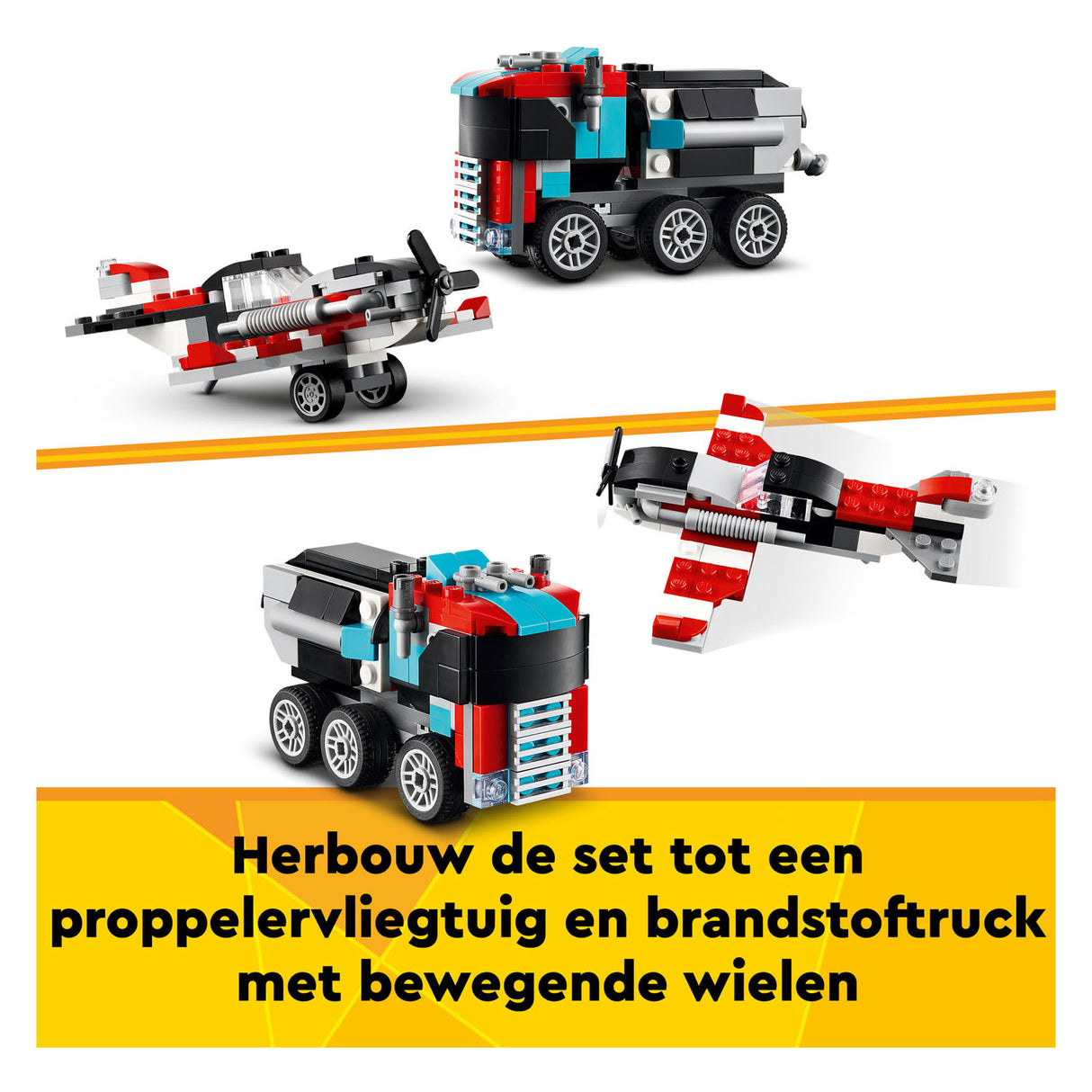 LEGO LEGO -skaber 31146 lastbil med helikopter