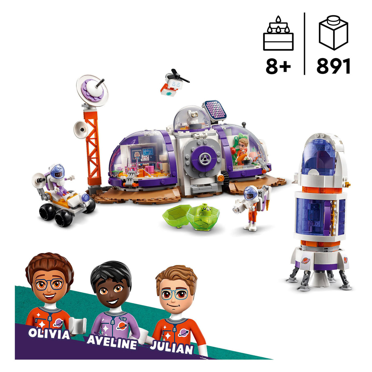 LEGO LEGO Friends 42605 space base on Mars and Rocket