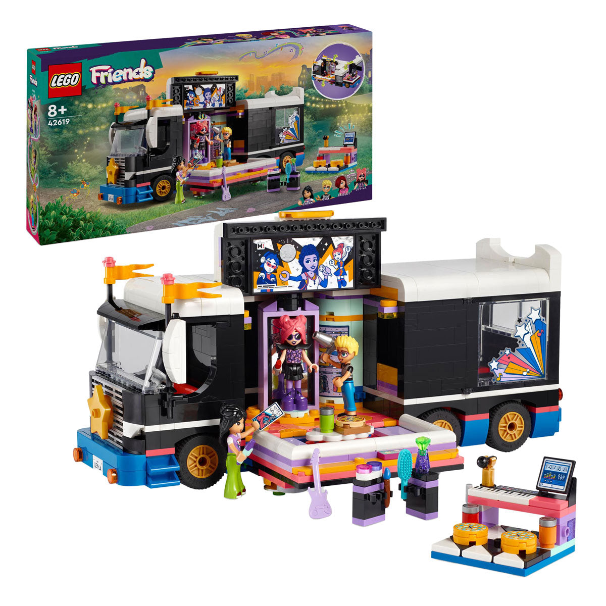 LEGO LEGO Friends 42619 Tourbus from Popster