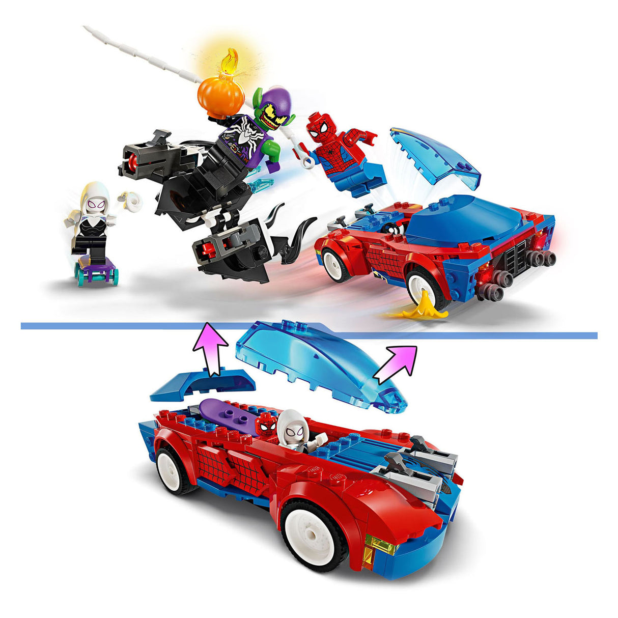 Lego Lego Super Heroes 76279 Racing Car in Venom Green Goblin