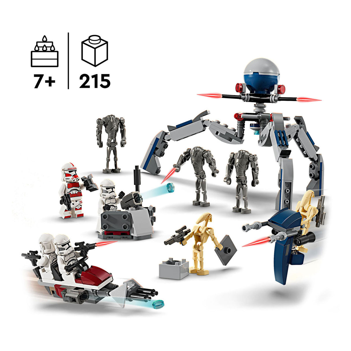 LEGO LEGO Star Wars 75372 Clone Trooper e Battle Droid Battle Pack