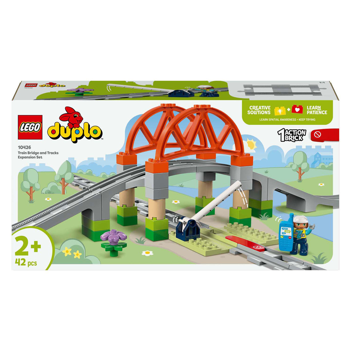 Lego Duplo Town 10426 Train Bridge and Tracks Expansion Set