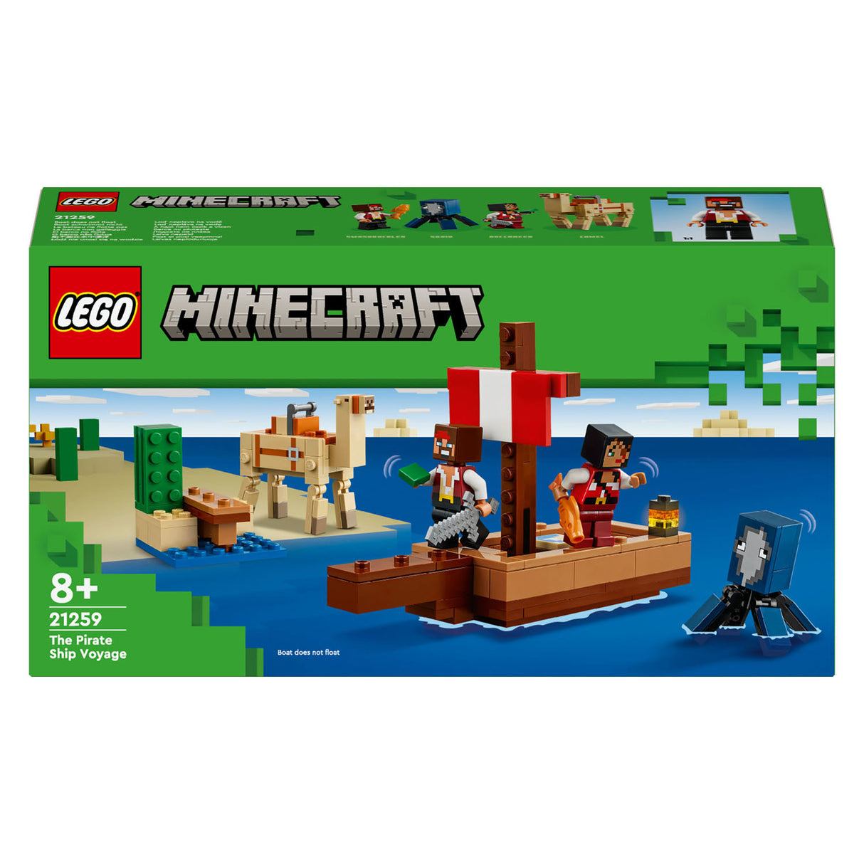 LEGO 21259 Minecraft the Pirate ship trip