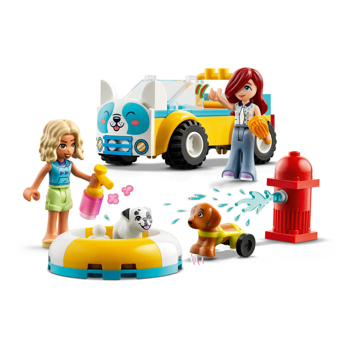 Lego Frënn Dog Pfleeg Auto - 42635