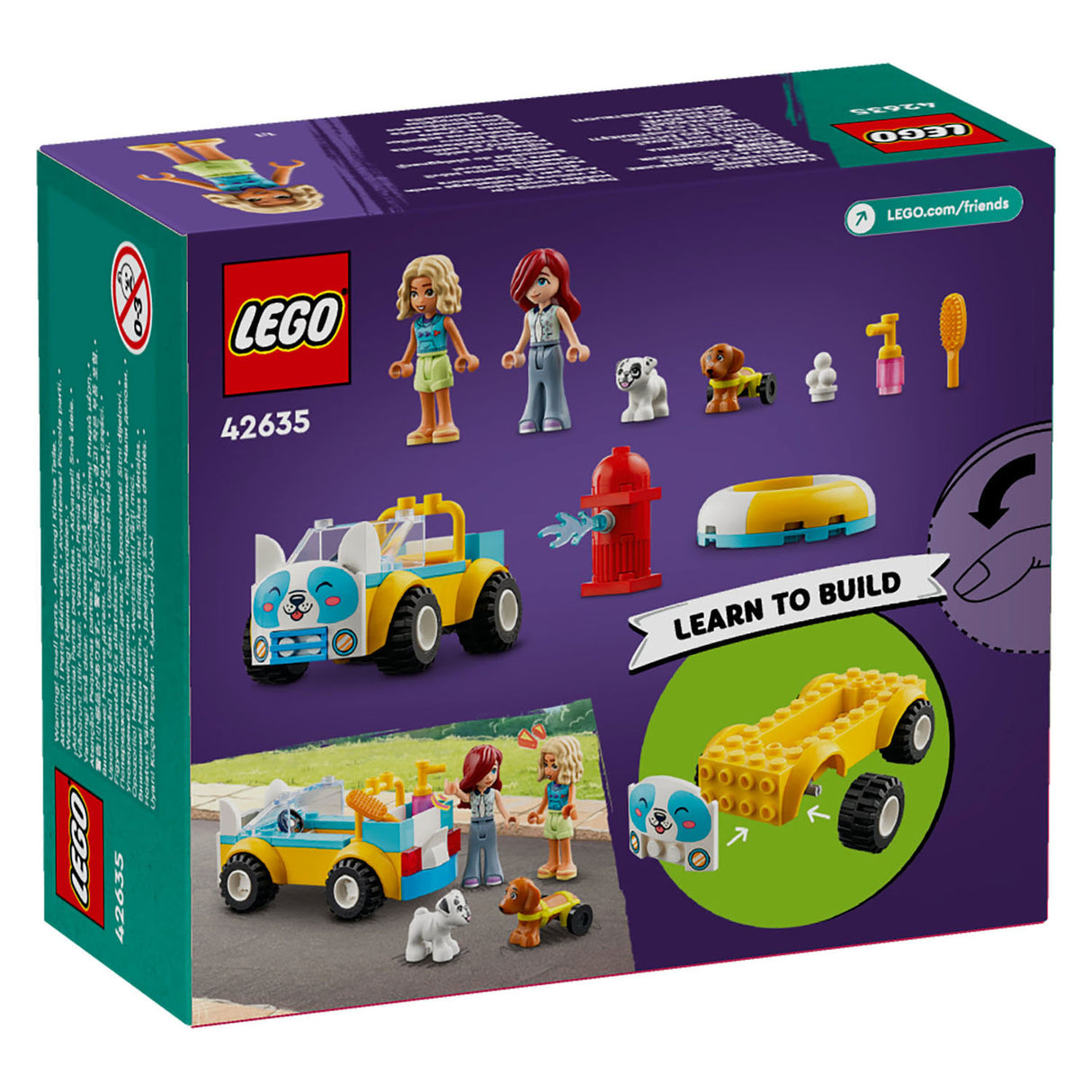 Lego Frënn Dog Pfleeg Auto - 42635