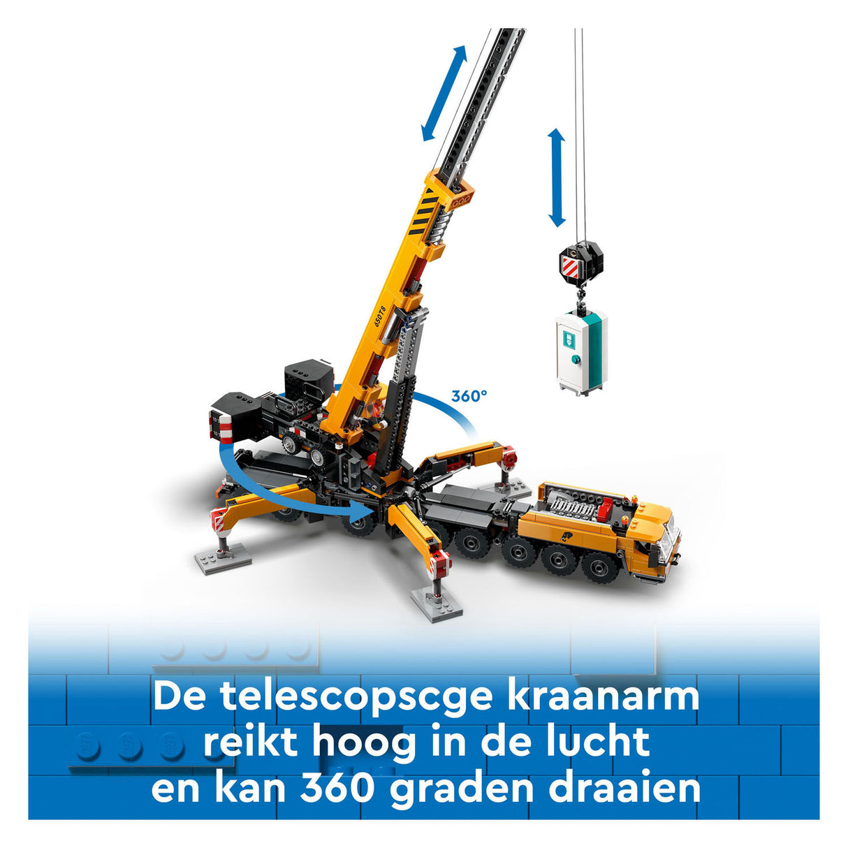 LEGO CITY 60409 CRANE DE CONSTRUCTION MOBILE JAUNE