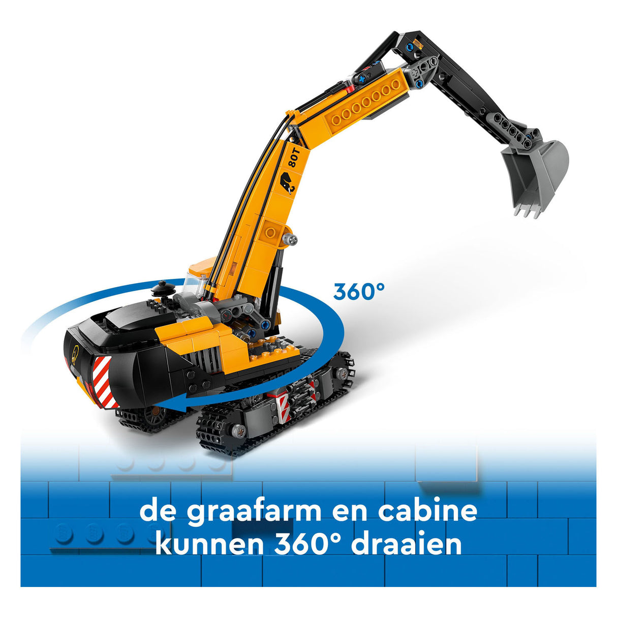 Lego City 60420 Yellow Excavator