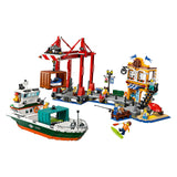 LEGO City 60422 Haven with cargo ship