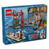 Lego city 60422 harbor with cargo ship