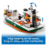 Lego city 60422 harbor with cargo ship