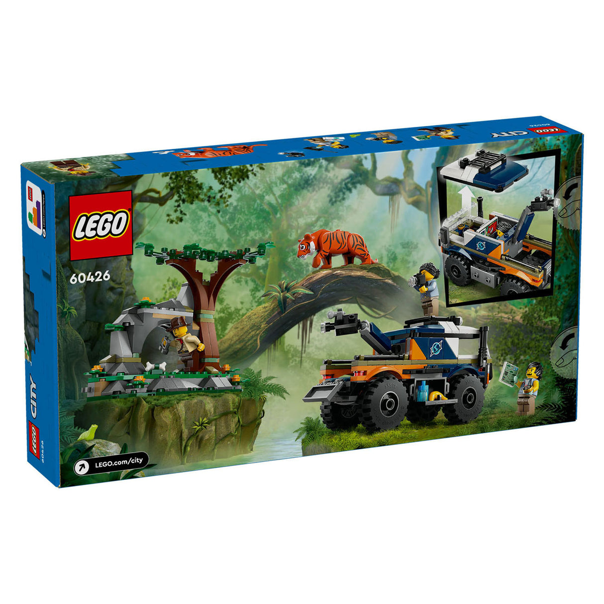 Lego City 60426 Jungleel Fuerscher: Offroad Camion