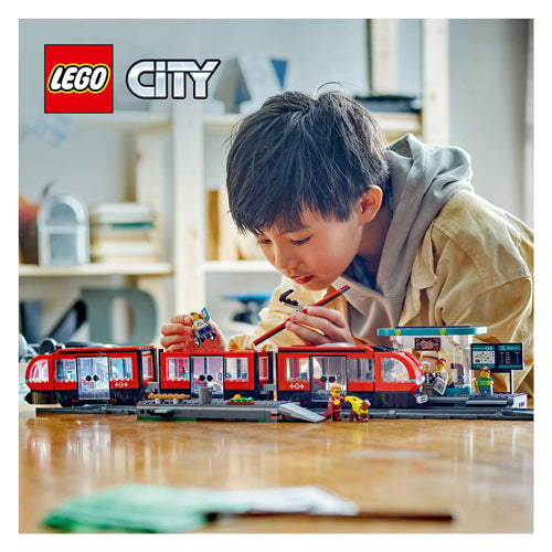 Lego City 60423 Stadstram and Station