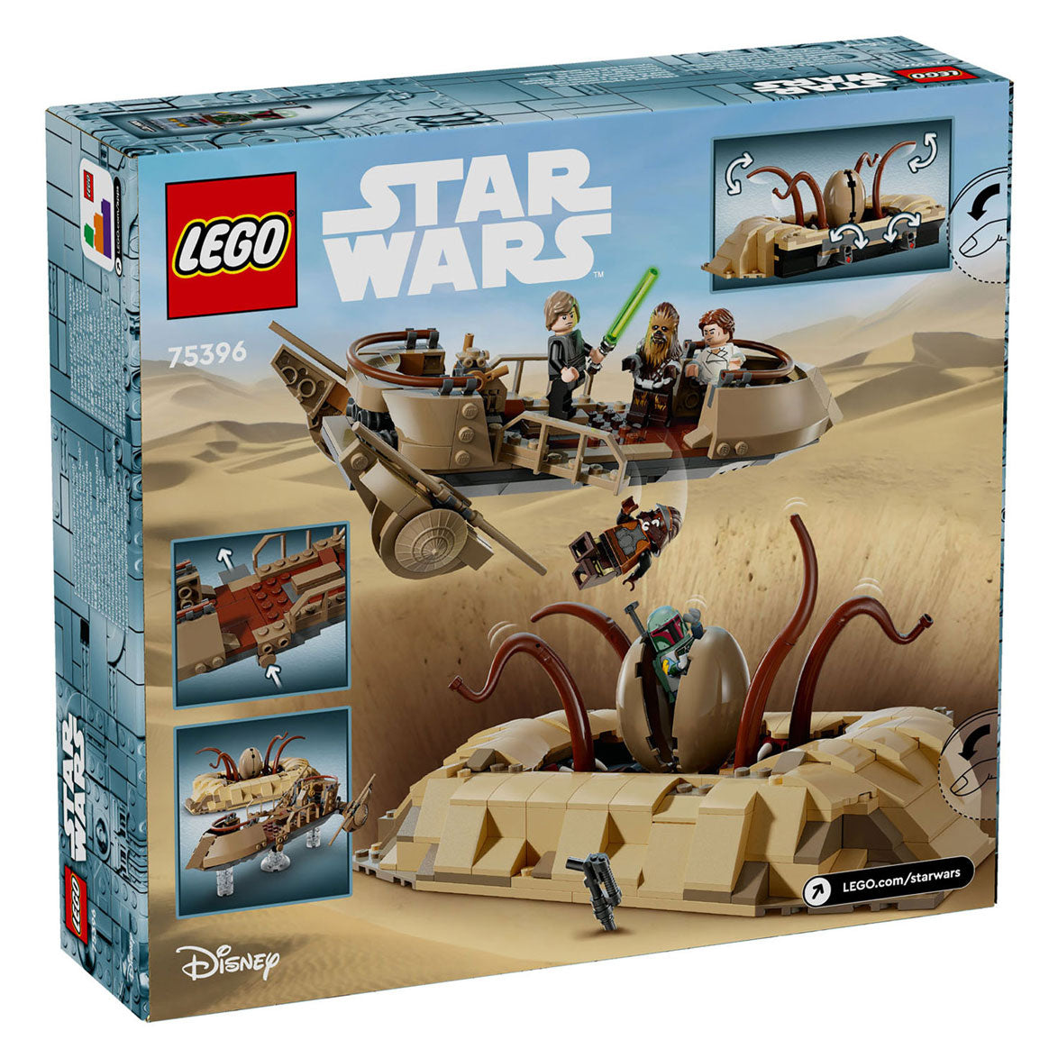 Lego Star Wars 75396 skiff del deserto e pozzo del sarlacc