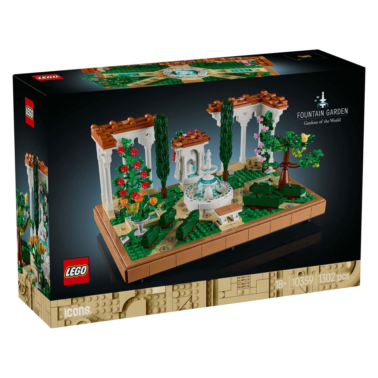 Lego ikoner 10359 have med springvand