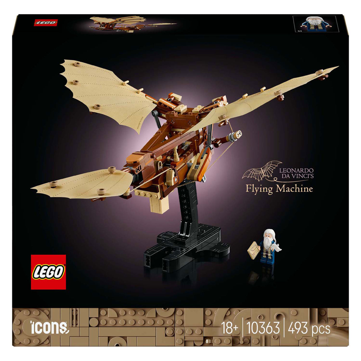 Lego icons 10363 leonardo da vinci's flying machine