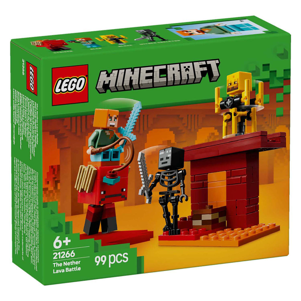 LEGO Minecraft 21266 The lava riding in the Nether