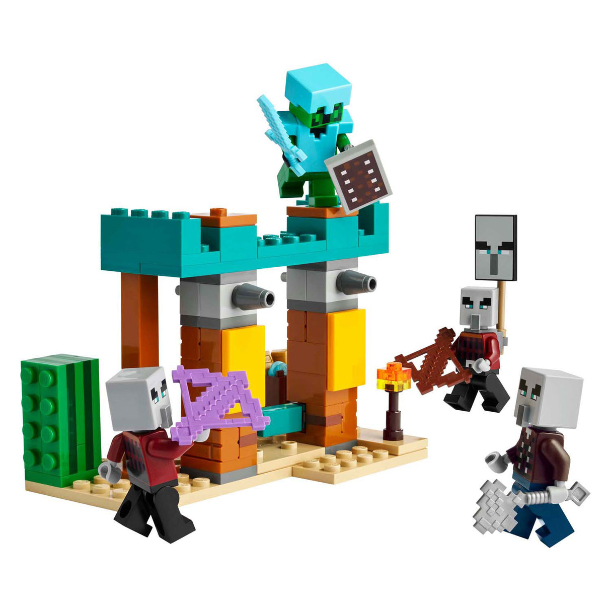 Lego minecraft 21267 les villageois dans le désert